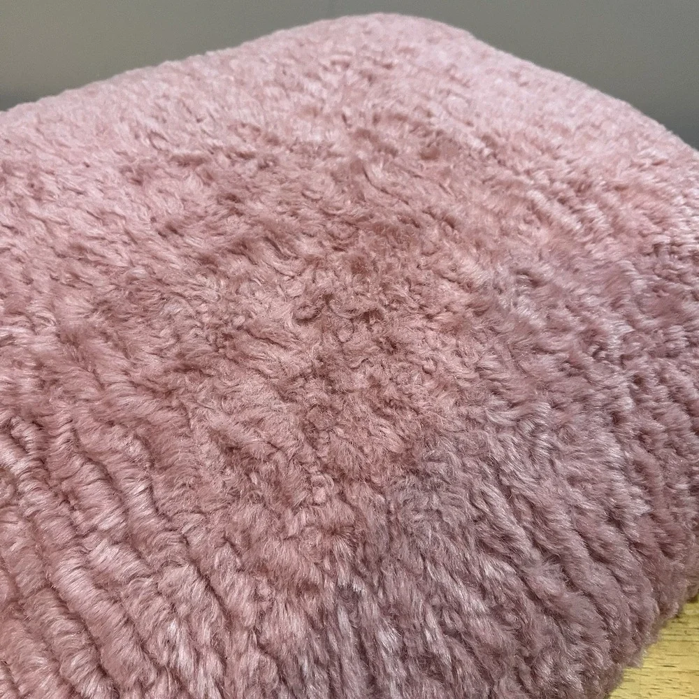 Pier One Soft Fuzzy Coral Rose Pink 18